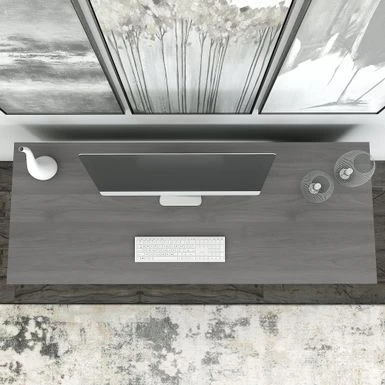 Madison Avenue 60W Writing Desk With Storage From Kathy Ireland Home - Walnut 6 Madison Avenue 60W Writing Desk With Storage From Kathy Ireland Home - Walnut - Image 4