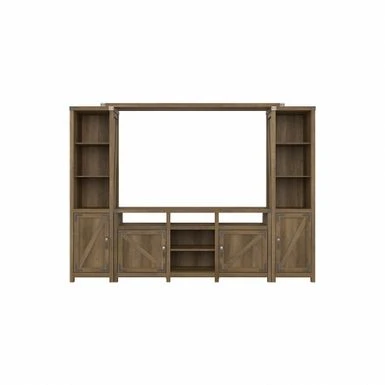 Cottage Grove 65W Farmhouse Entertainment Center By Bush Furniture - Restored Gray 14 Cottage Grove 65W Farmhouse Entertainment Center By Bush Furniture - Restored Gray - Image 12