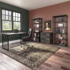 City Park 60W Writing Desk With Drawers By Kathy Ireland Home - Driftwood Gray -Kathy Ireland b34f2fa2 d34c 4795 974d 35416c021afe