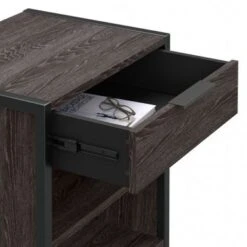 Atria Small Nightstand With Drawer And Shelves By Bush Furniture - Modern Hickory 31 Atria Small Nightstand With Drawer And Shelves By Bush Furniture - Modern Hickory -Kathy Ireland b8c3ab1f 689e 43a1 a055 d8d3107ccc24