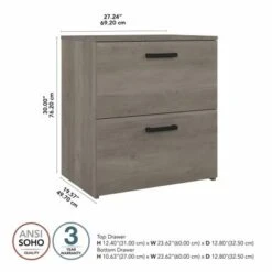 City Park 2 Drawer Lateral File Cabinet By Kathy Ireland Home - Dark Gray Hickory 34 City Park 2 Drawer Lateral File Cabinet By Kathy Ireland Home - Dark Gray Hickory -Kathy Ireland ba92ec7f bbb4 46b0 90e9 d200a2d27f85