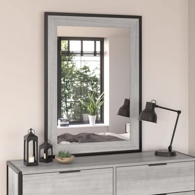 Atria Bedroom Mirror By Bush Furniture - Platinum Gray 3 Atria Bedroom Mirror By Bush Furniture - Platinum Gray