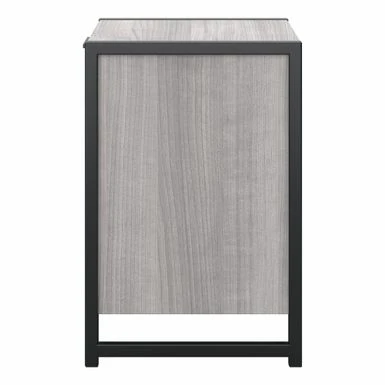 Atria Small Nightstand With Drawer And Shelves By Bush Furniture - Charcoal Gray 19 Atria Small Nightstand With Drawer And Shelves By Bush Furniture - Charcoal Gray - Image 17