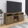 Cottage Grove 65W Electric Fireplace TV Stand By Bush Furniture - Reclaimed Pine