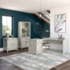 Cottage Grove L Desk With File Cabinet And Bookcase By Bush Furniture - Cottage White -Kathy Ireland c0e10489 d1b1 48d6 9b67 89022b92a933