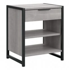 Atria Small Nightstand With Drawer And Shelves By Bush Furniture - Modern Hickory 36 Atria Small Nightstand With Drawer And Shelves By Bush Furniture - Modern Hickory -Kathy Ireland c119bb57 fcb1 4e8e a8d7 b143f106d043