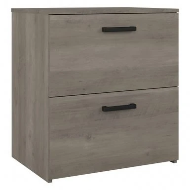 City Park 2 Drawer Lateral File Cabinet By Kathy Ireland Home - Dark Gray Hickory 5 City Park 2 Drawer Lateral File Cabinet By Kathy Ireland Home - Dark Gray Hickory - Image 3