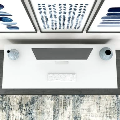 Madison Avenue 60W Writing Desk With Storage From Kathy Ireland Home - Walnut 13 Madison Avenue 60W Writing Desk With Storage From Kathy Ireland Home - Walnut - Image 11