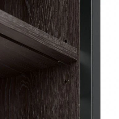 Atria Small Nightstand With Drawer And Shelves By Bush Furniture - Modern Hickory 13 Atria Small Nightstand With Drawer And Shelves By Bush Furniture - Modern Hickory - Image 11