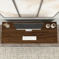 Madison Avenue 60W Writing Desk With Storage From Kathy Ireland Home - Walnut 36 Madison Avenue 60W Writing Desk With Storage From Kathy Ireland Home - Walnut -Kathy Ireland c8905795 8530 43a1 90fc 0a0c5cd1a805