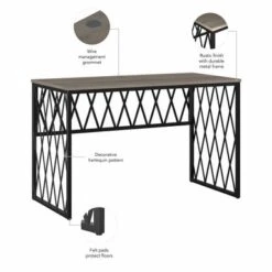 City Park 48W Industrial Writing Desk By Kathy Ireland Home - Driftwood Gray 30 City Park 48W Industrial Writing Desk By Kathy Ireland Home - Driftwood Gray -Kathy Ireland c9fc6657 c182 4956 b03d 42629dfd849c