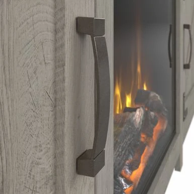 Cottage Grove Electric Fireplace Entertainment Stand By Bush Furniture - Restored Gray 10 Cottage Grove Electric Fireplace Entertainment Stand By Bush Furniture - Restored Gray - Image 8