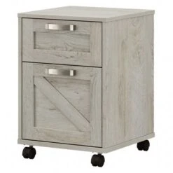 Cottage Grove 2 Drawer Mobile File Cabinet By Bush Furniture - Reclaimed Pine -Kathy Ireland dd1c3239 50c9 46c0 9d20 4eb72a40c003