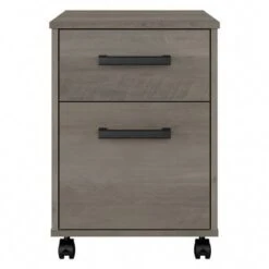 City Park 2 Drawer Mobile File Cabinet By Kathy Ireland Home - Dark Gray Hickory -Kathy Ireland eae2ef15 1c83 4068 afc4 95532ff69d68