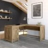 Cottage Grove 60W L Shaped Desk With Storage By Bush Furniture - Reclaimed Pine -Kathy Ireland eb43e361 0180 4ceb 84ac 3d7e3adb033a