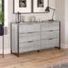 Atria 6 Drawer Dresser By Bush Furniture - Platinum Gray -Kathy Ireland f058fa28 b9e2 4569 8a6c 848479c62251