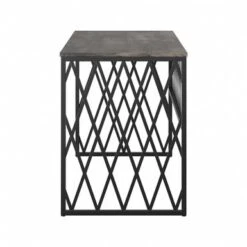 City Park 60W Industrial Writing Desk By Kathy Ireland Home - Driftwood Gray -Kathy Ireland f25a2b9a e15c 4eed 9f64 2ee270514d62