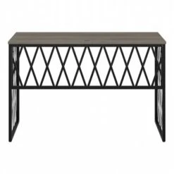 City Park 48W Industrial Writing Desk By Kathy Ireland Home - Dark Gray Hickory -Kathy Ireland f838e183 6cf0 443e a18b b57179464553