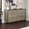 Atria 6 Drawer Dresser By Bush Furniture - Modern Hickory