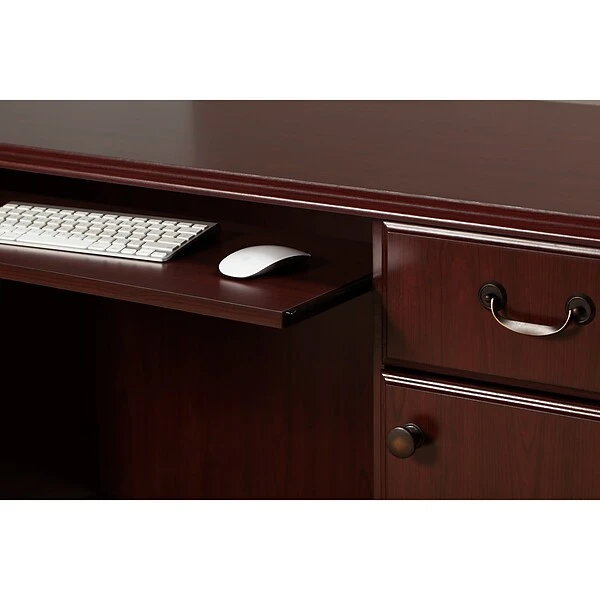 Kathy Ireland® Home By Bush Furniture Bennington Credenza Desk, Harvest Cherry (WC65510-03K) 4 Kathy Ireland® Home By Bush Furniture Bennington Credenza Desk, Harvest Cherry (WC65510-03K) - Image 2
