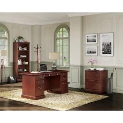 Kathy Ireland® Home By Bush Furniture Bennington 2 Drawer Lateral File Cabinet, Harvest Cherry (WC65554-03) -Kathy Ireland m007128773 s7