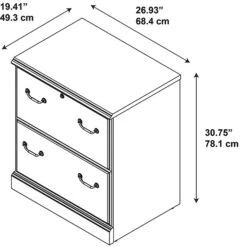 Kathy Ireland® Home By Bush Furniture Bennington 2 Drawer Lateral File Cabinet, Harvest Cherry (WC65554-03) -Kathy Ireland m007128802 s7