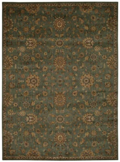 Kathy Ireland Ki12 Babylon Bab05 Teal Area Rug Clearance