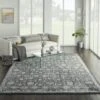 Kathy Ireland Moroccan Celebration KI385 Navy Area Rug
