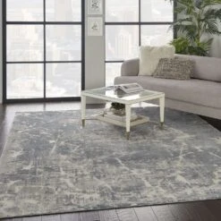 Kathy Ireland Sahara KI393 Ivory - Slate Area Rug -Kathy Ireland resize 13