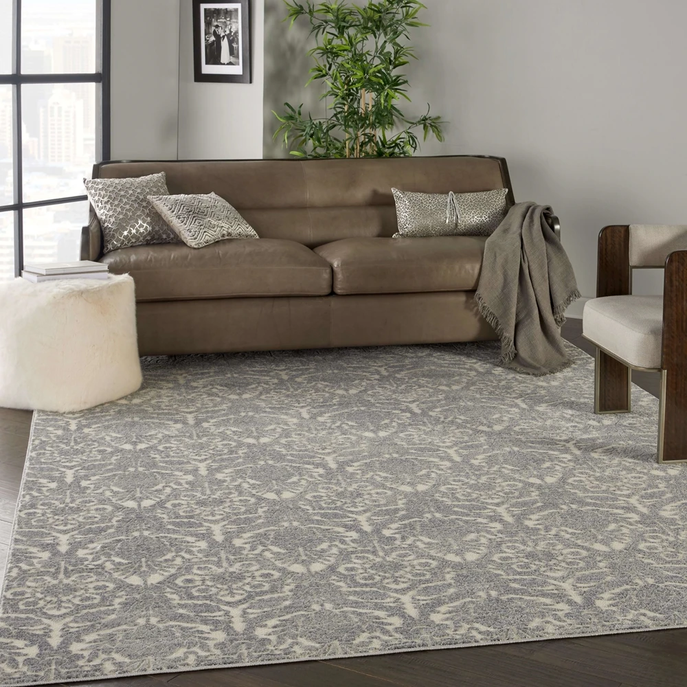 Kathy Ireland Sahara KI390 Ivory - Platinum Area Rug 4 Kathy Ireland Sahara KI390 Ivory - Platinum Area Rug - Image 2