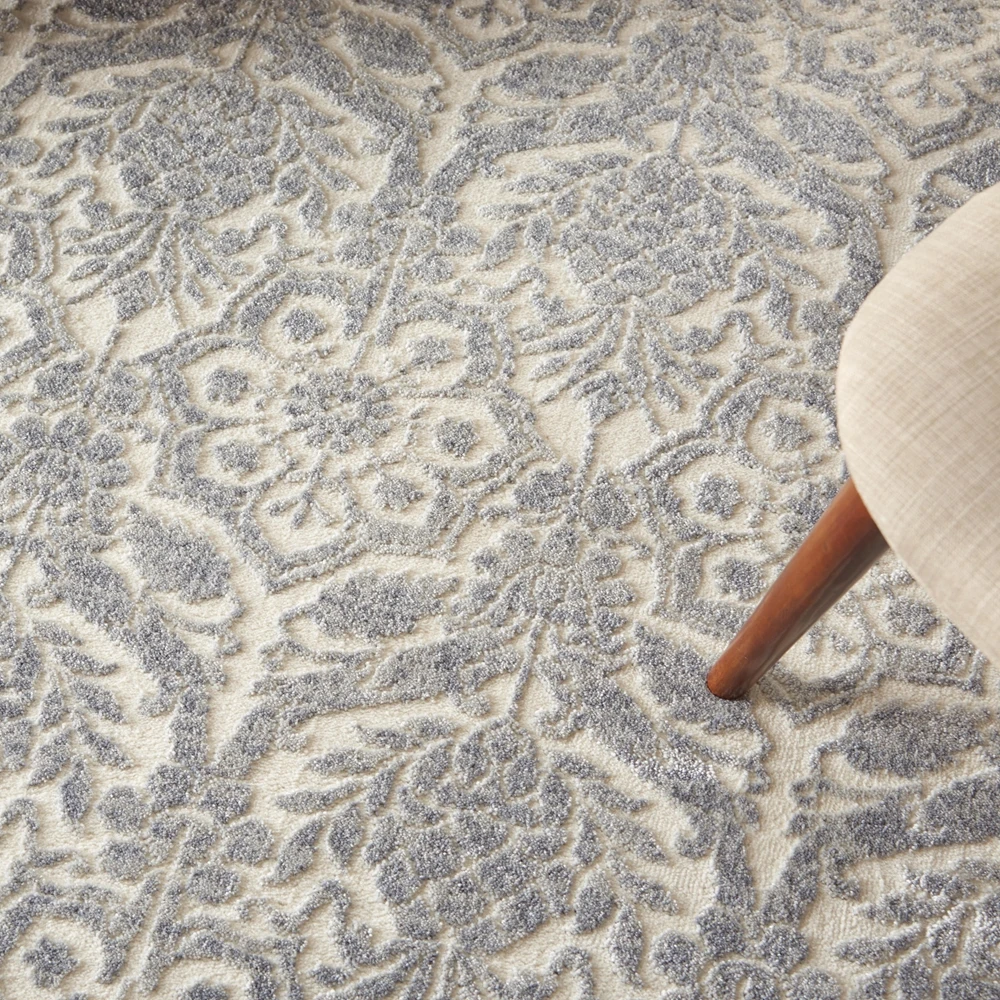 Kathy Ireland Sahara KI390 Ivory - Platinum Area Rug 5 Kathy Ireland Sahara KI390 Ivory - Platinum Area Rug - Image 3