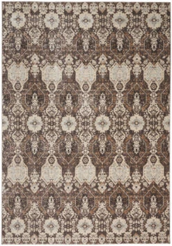 Kathy Ireland Silver Screen Ki341 Mocha - Slate Area Rug