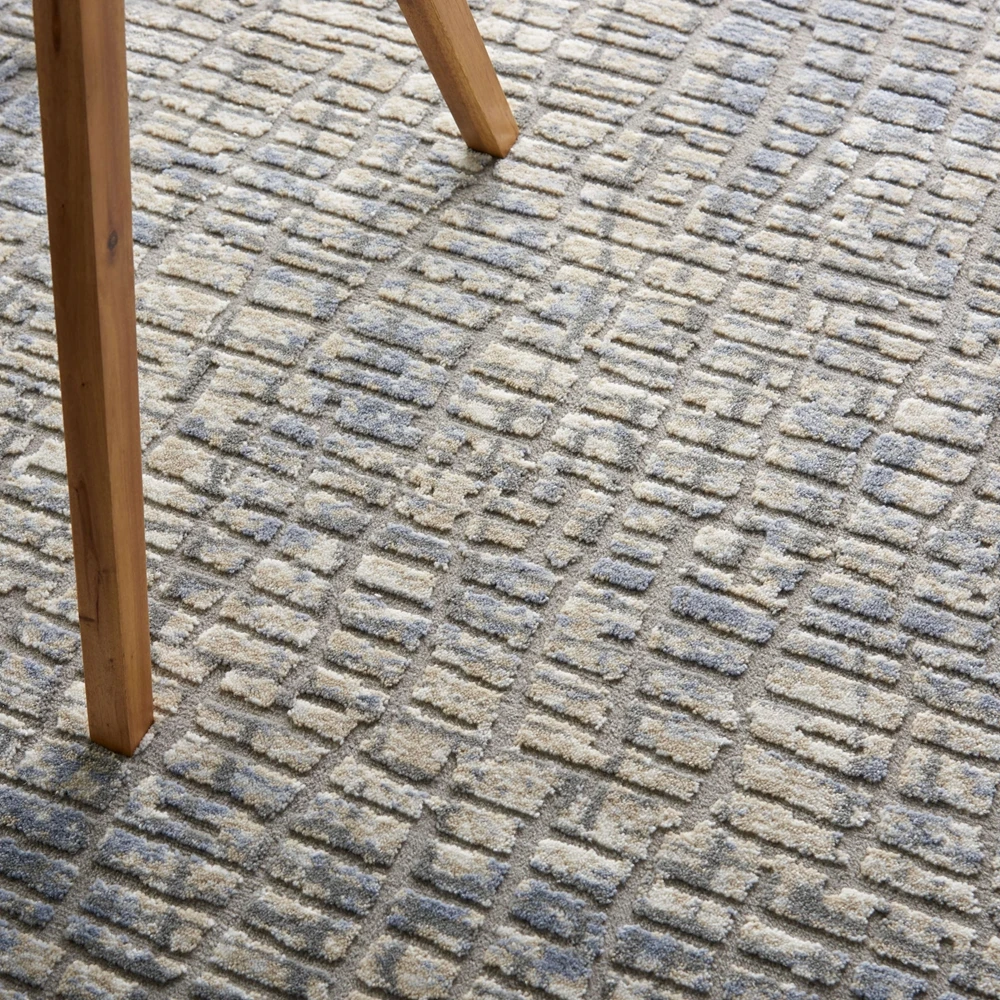 Kathy Ireland Sahara KI395 Blue - Grey Area Rug 4 Kathy Ireland Sahara KI395 Blue - Grey Area Rug - Image 2