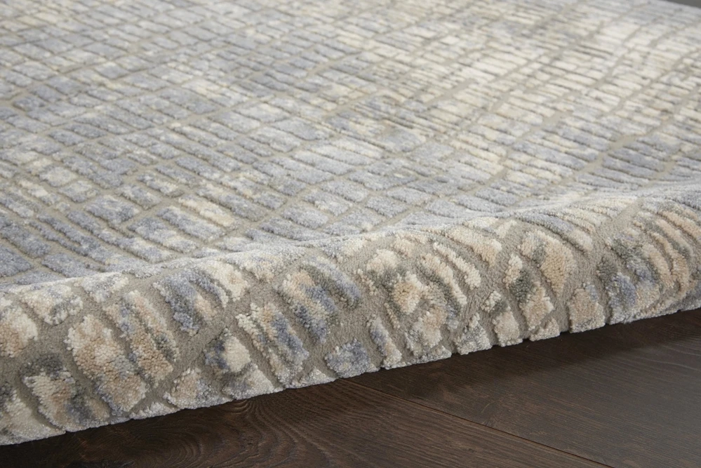 Kathy Ireland Sahara KI395 Blue - Grey Area Rug 5 Kathy Ireland Sahara KI395 Blue - Grey Area Rug - Image 3