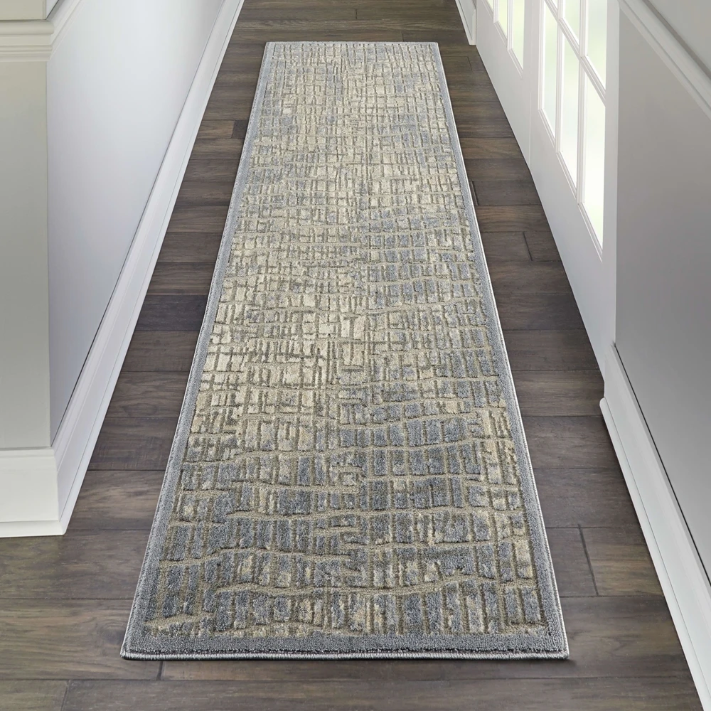 Kathy Ireland Sahara KI395 Blue - Grey Area Rug 6 Kathy Ireland Sahara KI395 Blue - Grey Area Rug - Image 4