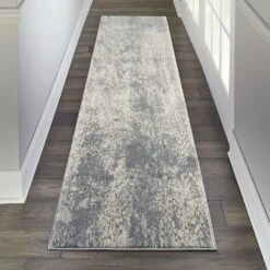 Kathy Ireland Sahara KI391 Ivory - Slate Area Rug -Kathy Ireland resize 244