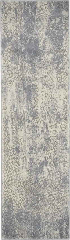 Kathy Ireland Sahara KI391 Ivory - Slate Area Rug -Kathy Ireland resize 245