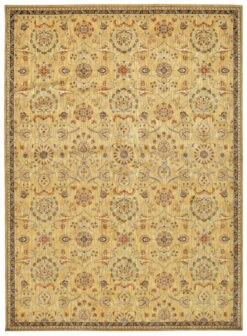 Kathy Ireland Babylon Bab01 Gold Area Rug Clearance