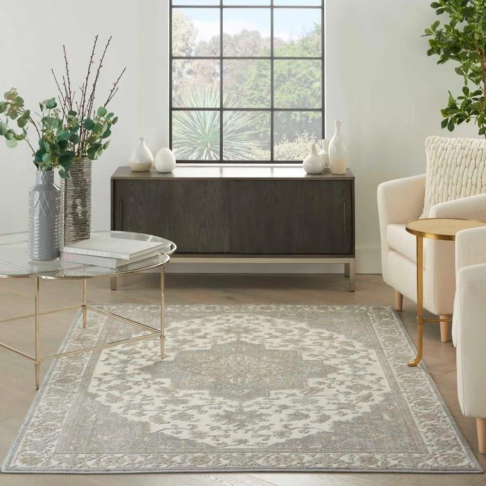 Kathy Ireland Grand Villa KI80 Light Grey Area Rug 3 Kathy Ireland Grand Villa KI80 Light Grey Area Rug