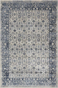 Kathy Ireland Malta Mai04 Ivory Blue Area Rug