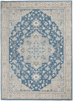 Kathy Ireland Grand Villa KI80 Blue Area Rug -Kathy Ireland resize 335