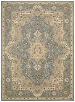 Kathy Ireland Antiquities Ant06 Slate Blue Area Rug Clearance