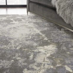 Kathy Ireland Sahara KI394 Blue - Ivory Area Rug -Kathy Ireland resize 354