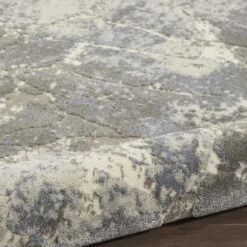 Kathy Ireland Sahara KI394 Blue - Ivory Area Rug -Kathy Ireland resize 355