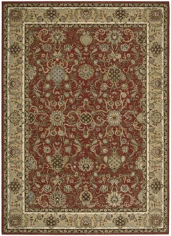 Kathy Ireland Ki06 Lumiere Stateroom Ki602 Brick Area Rug Clearance