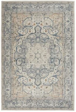 Kathy Ireland Malta MAI15 Ivory - Grey Area Rug -Kathy Ireland resize 386