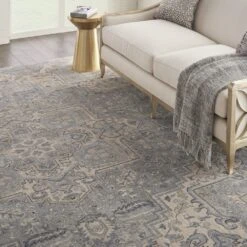Kathy Ireland Moroccan Celebration KI382 Silver Area Rug -Kathy Ireland resize 48