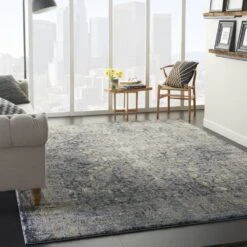 Kathy Ireland Moroccan Celebration KI3M1 Slate Area Rug -Kathy Ireland resize 75