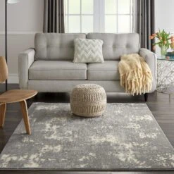 Kathy Ireland Sahara KI392 Ivory - Grey Area Rug