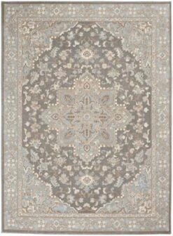 Kathy Ireland Grand Villa KI80 Silver Grey Area Rug -Kathy Ireland resize 94